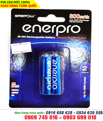 Pin sạc AAA 1,2V EnerPro NiMh Rechargeable Battery Always-Read-To-Use AAA800mAh chính hãng 